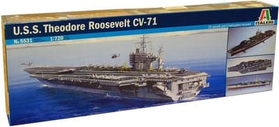 Italeri Modelbouwpakket Schepen - 5531 U.S.S. Roosevelt Ship Plastic - 1:720 - Modelbouw