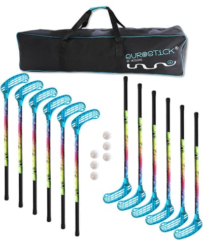Eurostick - Unihockeys set - Inclusief draagtas - Premium variant - Booster - 104 cm