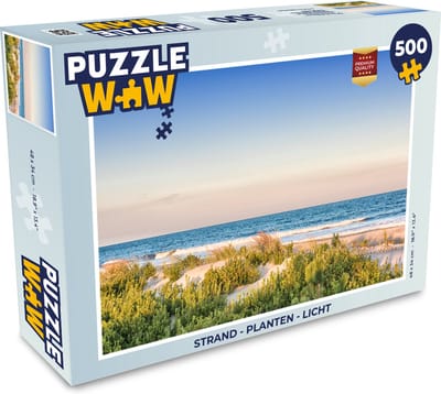 Puzzel Strand - Planten - Licht - Legpuzzel - Puzzel 500 stukjes