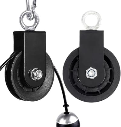 Fitness Katrol Set - Trekrol Accessoires - Kracht Training - Stille Kogellagers - 16 x 9 x 4 cm - Meerkleurig
