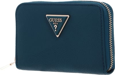 GUESS Portemonnee Meridian SLG Medium Zip Around Wallet Teal Petrol