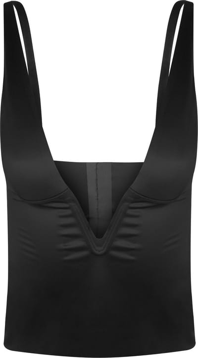 MAGIC Bodyfashion Gloss Low Plunge Top Dames Corrigerend ondergoed - Black - Maat S