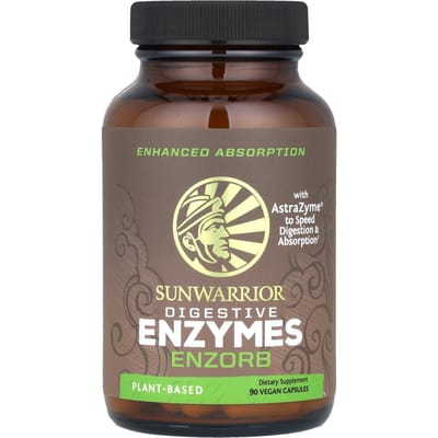 Sunwarrior, Enzymes Digestives, Enzorb, 90 Gélules Végétales