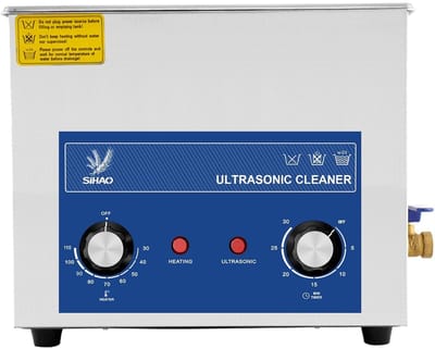 Ultrasoon Reiniger - Reinigingsmachine - Dieptereiniging Voorwerpen - Krachtige 40kHz Cavitatie - 10 Liter Tank - Zilverkleurig