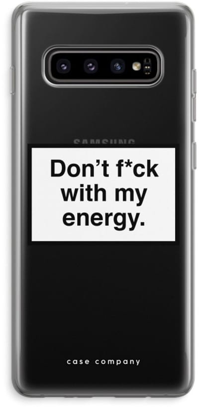 Hoesje geschikt voor Samsung Galaxy S10 Plus hoesje - My energy - Soft Cover Telefoonhoesje - Bescherming aan alle Kanten en Schermrand