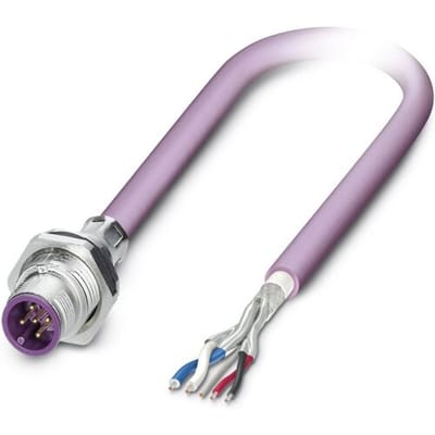 Phoenix Contact 1534436 Sensor/actuator inbouwconnector M12 Aantal polen (sensoren): 5 Stekker, inbouw 1.00 m 1 stuk(s)