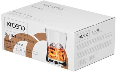 Krosno X-line whiskyglazen 290 ml - set van 6 -