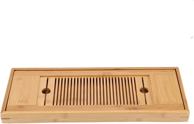 Duurzaam Theeservies Dienblad voor Gongfu Thee, Mini Theebord voor Thuis en Kantoor, 38 x 15 cm