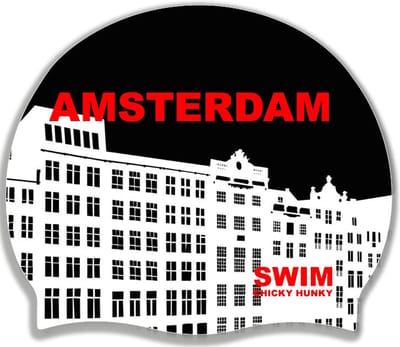 Siliconen badmuts AMSTERDAM Silicone Swim Caps - Unisex | Swim Chicky & Swim Hunky