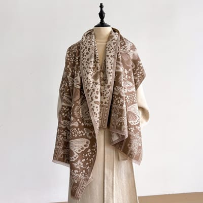 Luxe Winter Imitatie Kasjmier Sjaal Dames Ontwerp Warm Pashmina Deken Poncho Sjaals Vrouwelijke Sjaal Dikke Foulard Bufanda gray