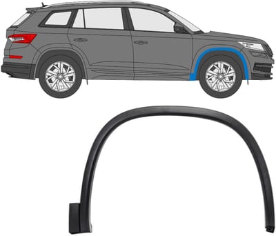 Spatbord sierlijst wielkast voor Skoda Kodiaq 2016- / Rechts