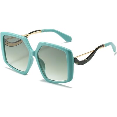 Luxe Vierkante Zonnebril Dames Merk Designer Zonnebril Dames Groot Retro Zwart Bril other