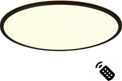 REALITY SCOTT - Plafondlamp - Zwart mat - incl. 1x SMD 30 W - Zwenkbaar