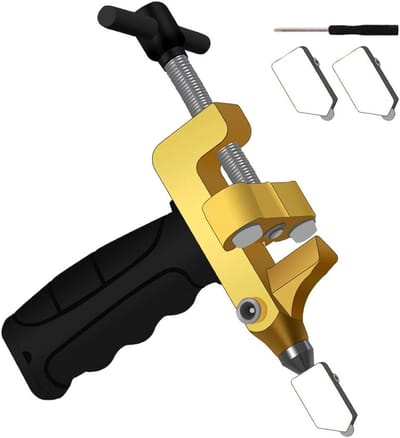 Professionele 2-in-1 Glas Snijset met 2 Snijkoppen voor Glas, Spiegels en Tegels