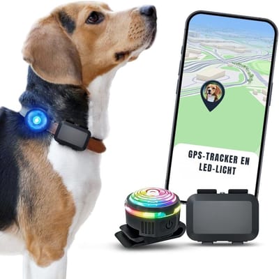 YOR® GPS Tracker hond - GPS Tracker - GPS Trackers - Zwart - ‎6cm x 4cm x 2cm