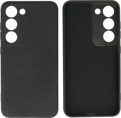 Fashion Backcover Telefoonhoesje - Color Hoesje - Geschikt voor de Samsung Galaxy S23 - Zwart