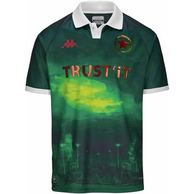 Red Star FC Shirt - Voetbalshirt Frankrijk - Voetbalshirt Red Star FC - Groen Shirt 2025 - Maat S - Frans Voetbalshirt - Unieke Voetbalshirts - Voetbal - Globalsoccershop