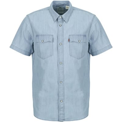 Levi's Short Sleeve Relaxed Fit Western Shirt Size: M | Casual Shirts Outlet | Heren | Blauw