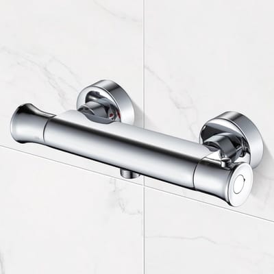 Dailygoods- Thermostatische Douchekraan met Veiligheidsbescherming - Doucheset - Douchekop - Doucheslang - Verstelbare Temperatuur - Roestvrij Staal