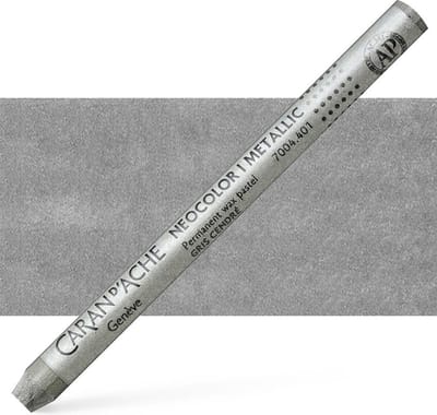 Caran d´Ache Neocolor I Permanente Waskrijt | Asgrijs Metallic (401)