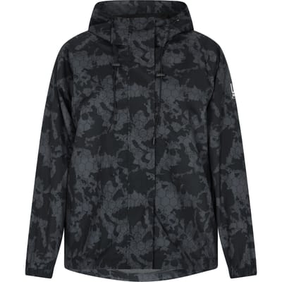 Schmuddelwedda Oversized anorak Dames Donkergrijs zwart camouflage