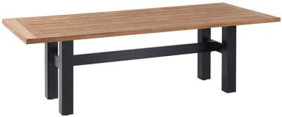 Hartman Heron dining tuintafel 240x100 cm. - Zwart/Teak - Op=Op