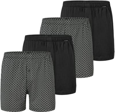 Schiesser Heren boxershort 4 pack Singel-Jersey