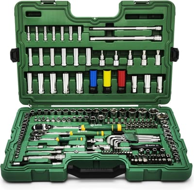 SATA Ratel- & Dopsleutelset 1/4” 3/8” 1/2” - 180-delig