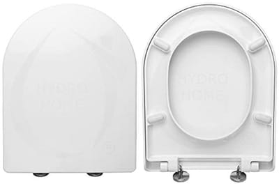 Wc-bril compatibel met Magnum Villeroy & Boch - Warmte-isolerende kunststof met verstelbare scharnieren - Kleur wit
