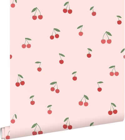 ESTAhome behang kersen roze en rood - 50 x 900 cm - 131651