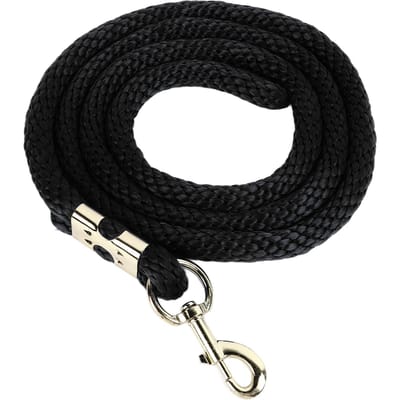 Paardenlongeerlijn met Snap Heavy Duty Hoge Treksterkte Paardentrainingslijn voor Training Competitie en zwart