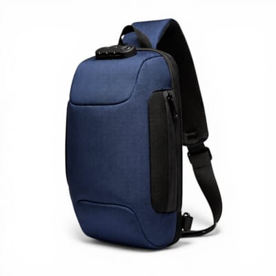 Anti-Diefstal Sling Bag - Crossbody Rugzak - Waterdichte Schoudertas - Laptop - Tablet Tas - Met Cijferslot - Blauw