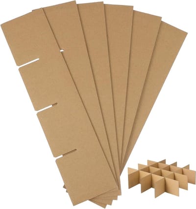 Verhuisdoos Verdelers - Verpakkingsdozen Scheidingswanden - Items Beschermen - Gemakkelijk Te Snijden - 82x82x80mm Raster - Zoals Afgebeeld