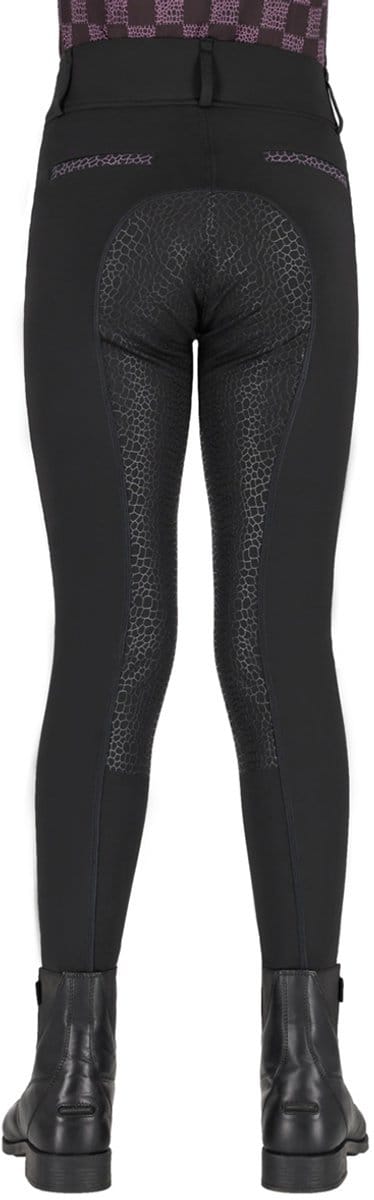 Qhp Paardrijlegging Qhp Lize Full Grip Kids Zwart - 116