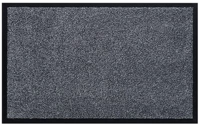 Borstelshop Deurmat Binnen - Droogloopmat - Schoonloopmat - Wasbaar - Antislip - 80 x 50 cm - Grijs