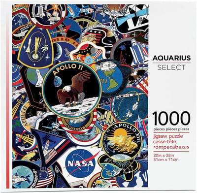 Puzzel 1000 stukjes - Legpuzzel Vliegwerk - Ontspannen Tijdverdrijf - Gedetailleerde Missie Emblemen - 71 x 51 cm - Meerdere kleuren