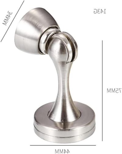 Deurstopper - Deurmagneet - Deuren Openhouden - Zachte Sluiting - 2 Stuks - Wit Goud