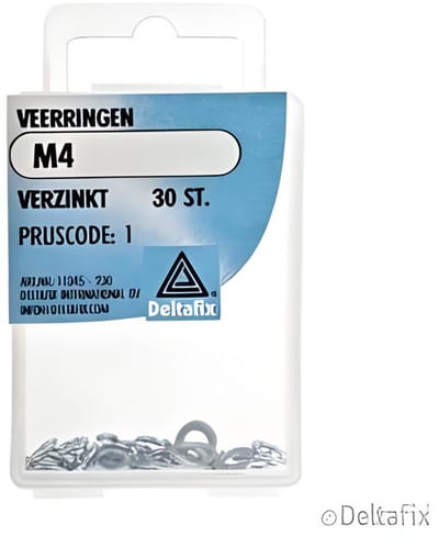 Deltafix - Veerringen m4 verz 30st