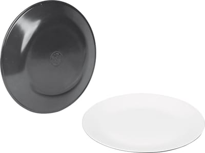 Bo-Camp Campingbord - 100% Melamine - Ø 25,7 Cm - Two-tone Grijs