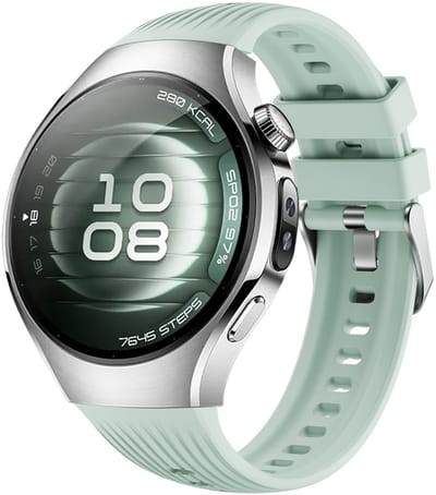 Strap-it Siliconen bandje met 'perfect fit' aansluiting - geschikt voor Huawei Watch 5 - 42mm (lichtgroen)
