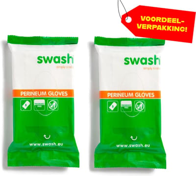 2x Swash Perineum Washandjes Parfumvrij - Voordeelverpakking!