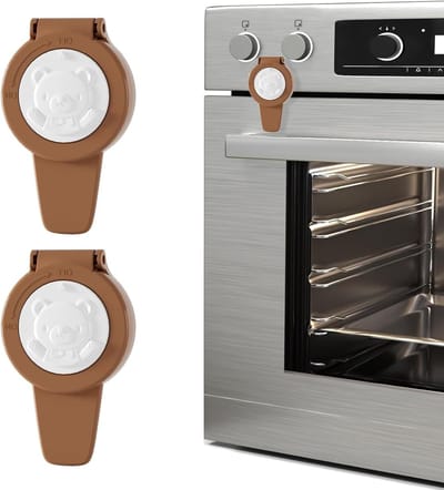 Set van 2 Kinderveiligheidsloten voor Oven - Warmtebestendige Deurslot voor Kinderen, Veiligheid in de Keuken en Bescherming tegen Brandwonden