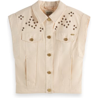 Scotch & Soda Girl Sleeveless Festival Gilet Powdered Peach Taglia: 8 | Giacche Outlet | kids | Arancia