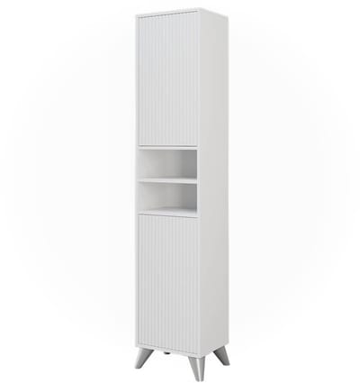 Vicco Leano Badkamermeubel – 38 x 180 cm met 2 deuren Wit