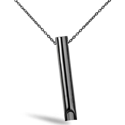 Stress Angst Ketting Mindfulness Ademhalingshulpmiddel Natuurlijke Kalmerende Verlichtingsketting Breathlace Ketting Stoppen met Roken Angst Verlichting zwart