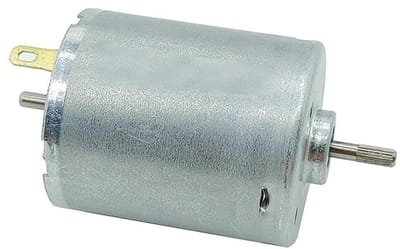 Micro Motor - Mini Elektromotor - DIY Projecten - Dubbele As - 3 stuks - Zilver