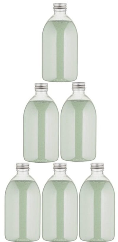 Scrubzout Dennen - 650 gram - Fles met aluminium dop - set van 6 stuks - Hydraterende Lichaamsscrub