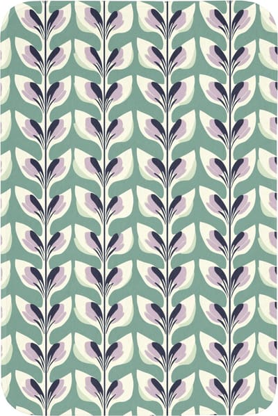 Badmat 60x90 cm - Antislip - Retro - Modern - Groen - Badmatten voor badkamer - Badkamermat - Douchemat - Badkamer mat
