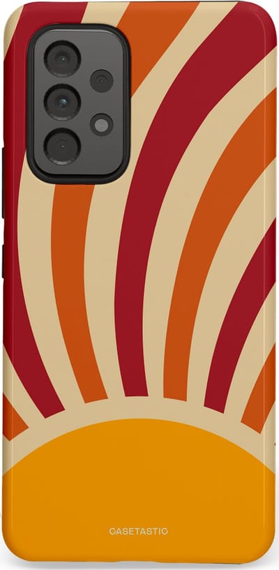 Casetastic Hoesje Geschikt voor Samsung A53 - Stijlvolle Beschermende Duo-layer Case - Retro zomer