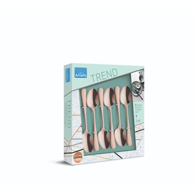 Amefa Austin  Vintage Theelepels - 6 Stuks - Koper